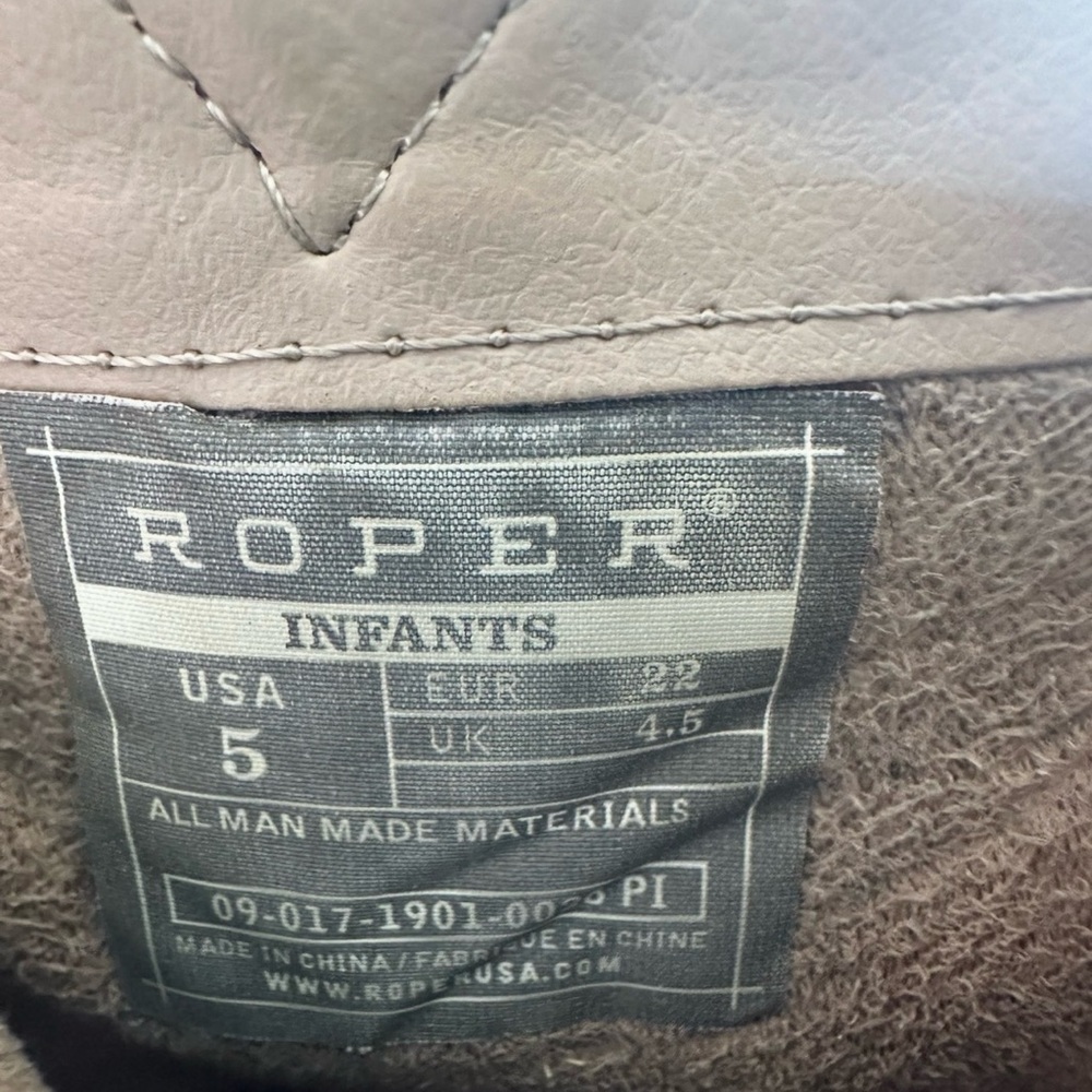 Roper Infant Boots in Pink Glitter Size 5 - Picture 6 of 7